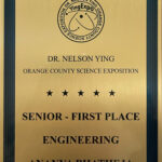 Dr. Nelson Ying first place award