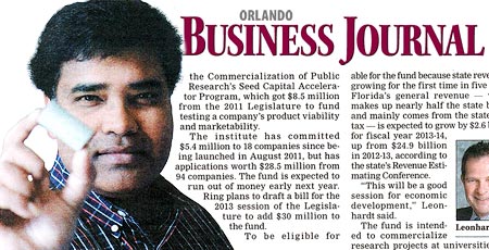 Dr. Seal on the Orlando Business Journal