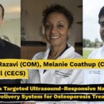 Drs. Mehdi Razavi, Melanie Coatup and Sudipta Seal in a collaboration flier