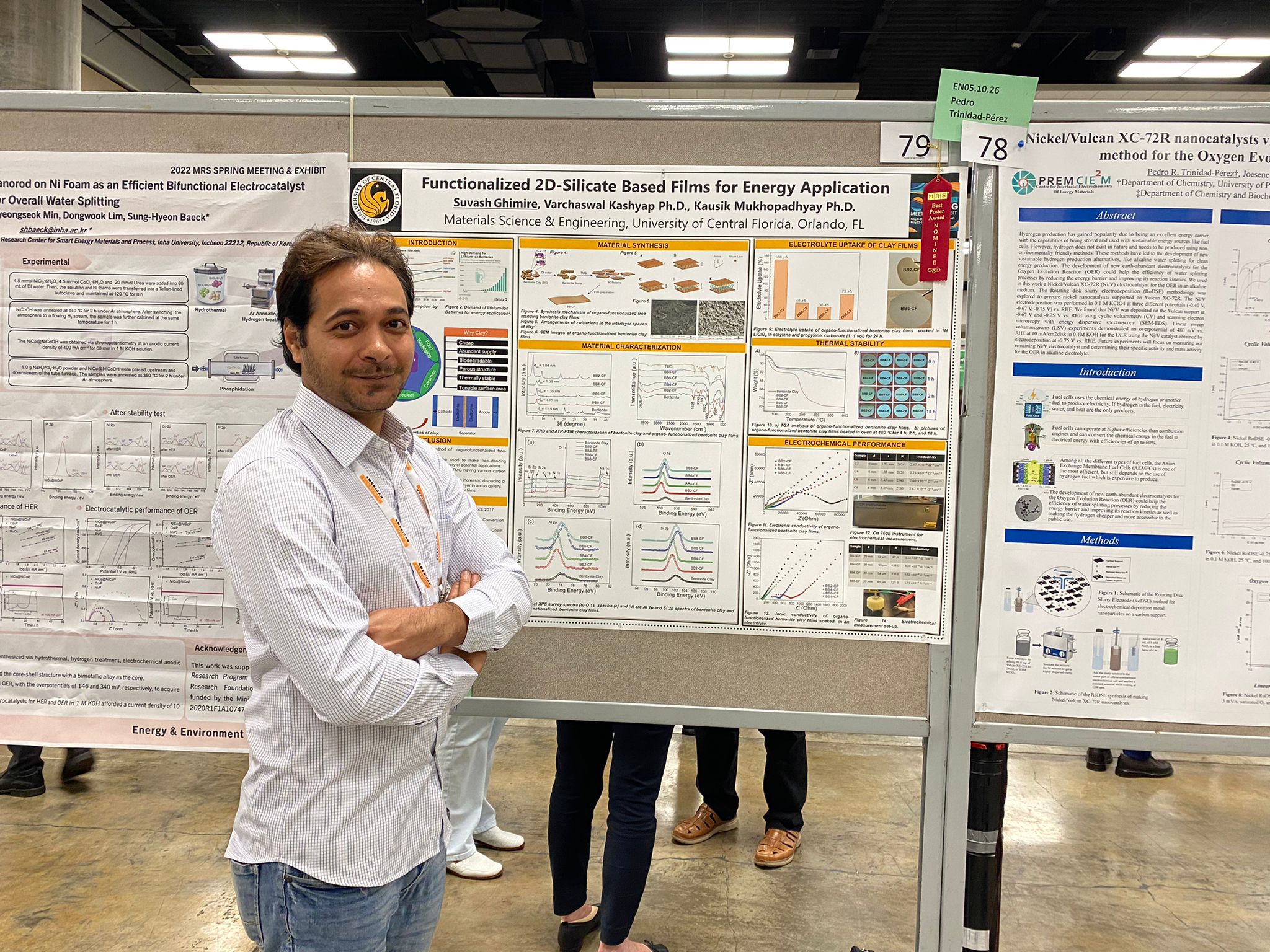 Doctoral Student Wins Best Poster Award At MRS Spring Meeting